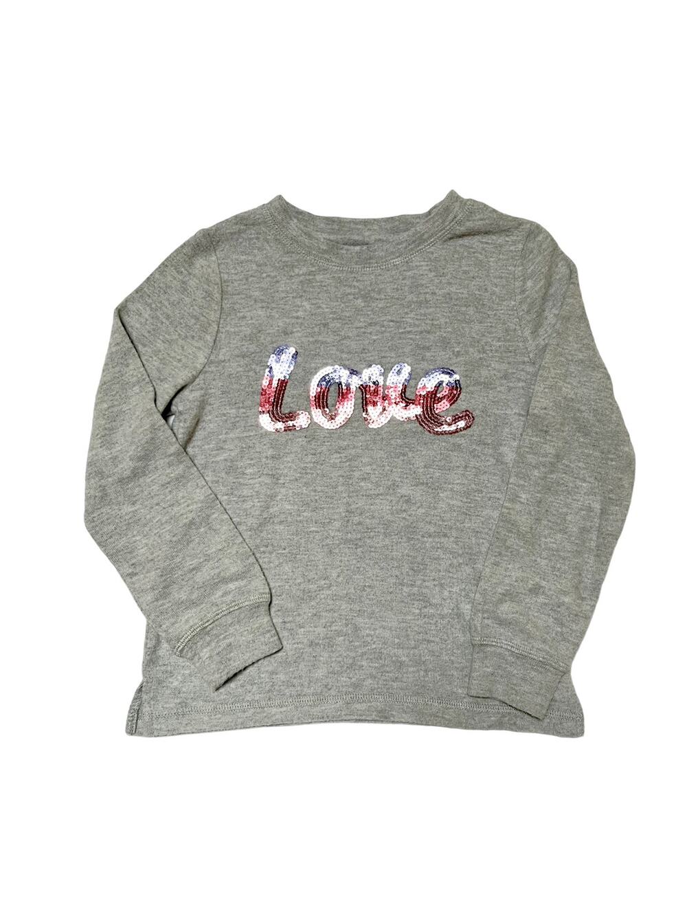 C&C California Kids Sequin Love Shirt Size 6